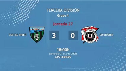 Resumen partido entre Sestao River y CD Vitoria Jornada 27 Tercera División