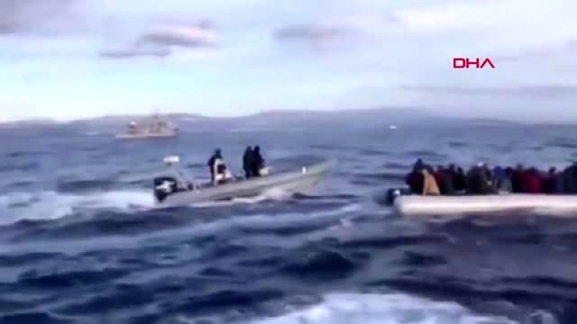 Ankara sahil güvenlik ekipleri denizde mahsur kalan göçmenleri kurtardı