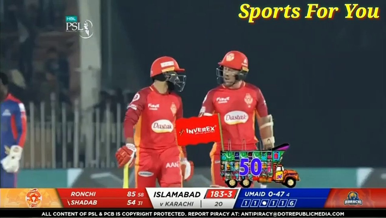 HBL PSL 5,2020 Islamabad Uniteds vs Karachi Kings Match 14 Full highlights...