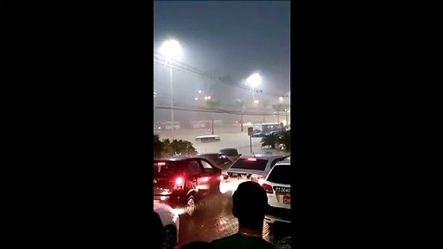 Alagamento na região do Terminal de Campo Grande, em Cariacica
