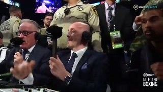 The knockdown reaction!  Inside the Wilder v Fury 2 commentary booth with David Haye