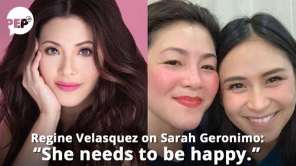 Regine Velasquez on Sarah Geronimo: "She needs to be happy."