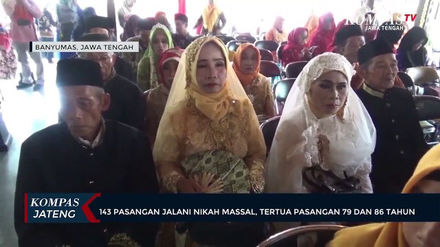143 Pasangan Jalani Nikah Massal, Tertua Pasangan 79 & 86 Tahun