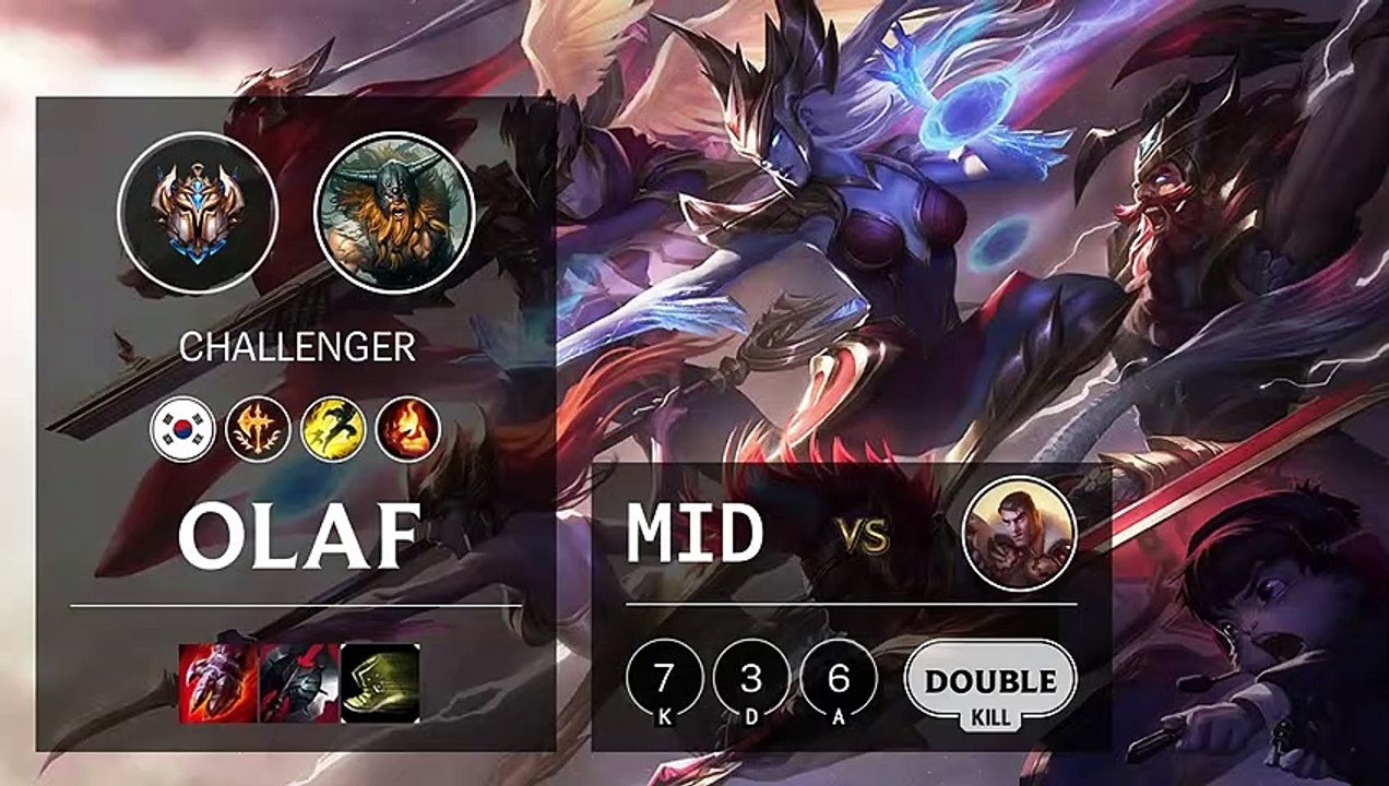 Olaf Mid vs Jayce - KR Challenger Patch 10.4