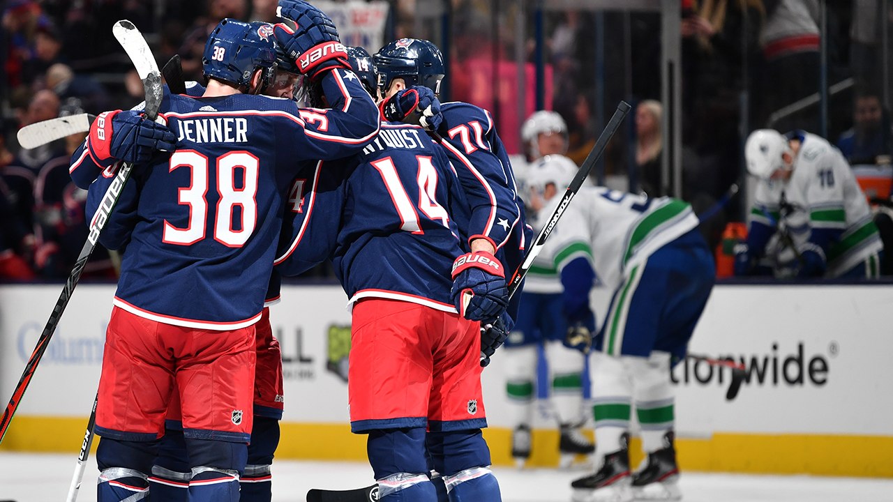 Blue Jackets stage remarkable comeback against the Canucks