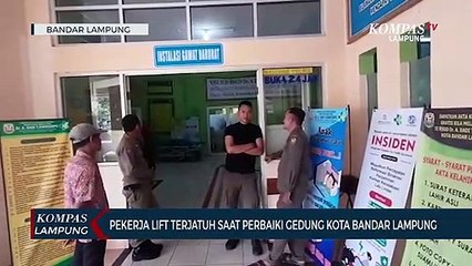 Pekerja Lift Terjatuh Saat Perbaiki Gedung Kota Bandar Lampung