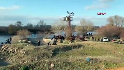 Göçmenler engel dinlemedi, Yunanistan’a böyle geçti