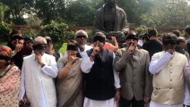 AAP & TMC MPs stage protest at Parliament