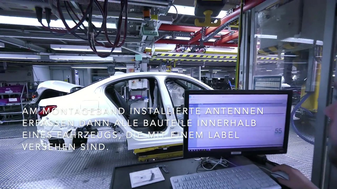 RFID identifiziert Bauteile im Fahrzeug - BMW Group Werk München