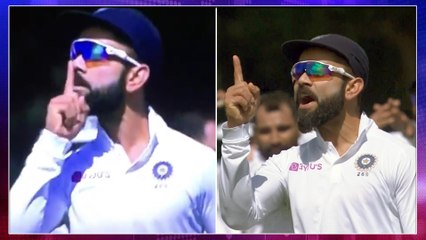 Скачать видео: IND VS NZ,2nd Test :Virat Kohli Shuts Down Christchurch Crowd After Tom Latham’s Dismissal