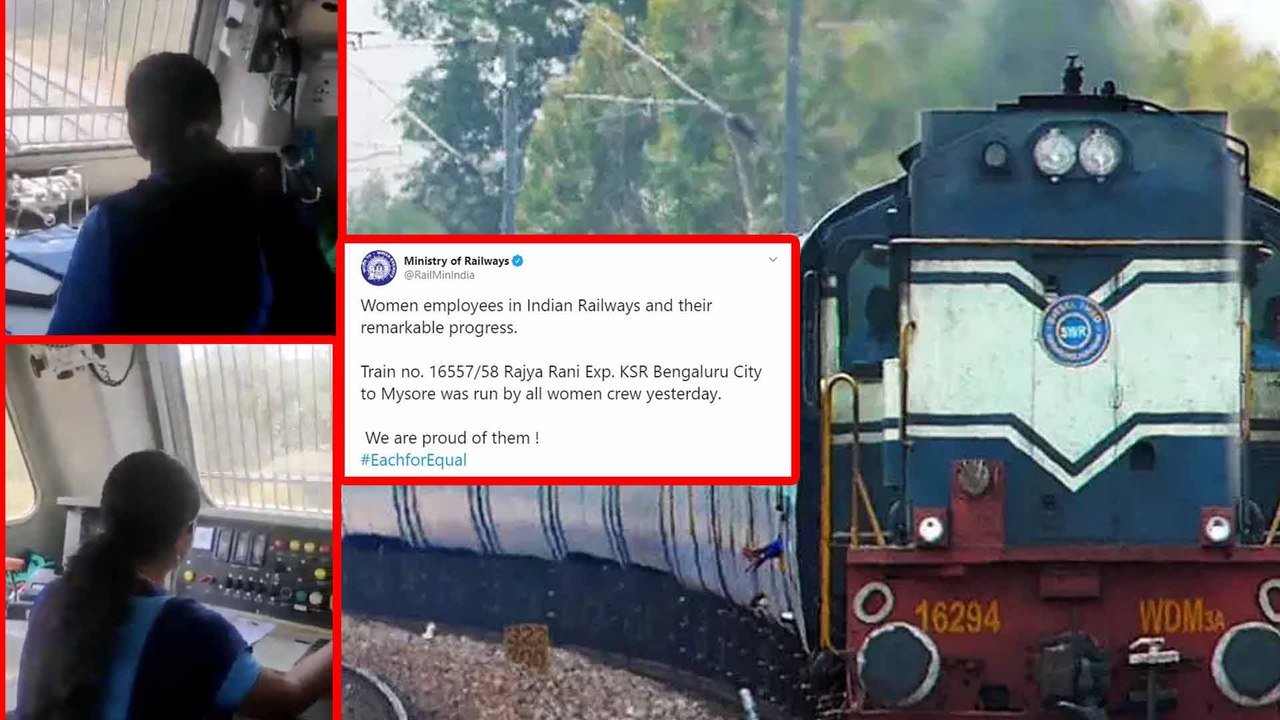 ಮಹಿಳೆ ರೈಲು ಓಡಿಸುತ್ತಿರುವ ವಿಡಿಯೋ ವೈರಲ್ | Viral | Oneindia Kannada