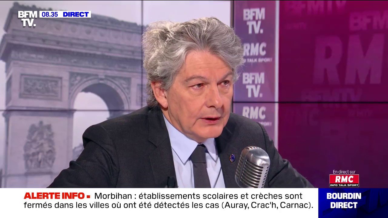 Coronavirus: Thierry Breton évoque un manque à gagner "d'un milliard d'euros" sur le tourisme en Europe depuis début janvier