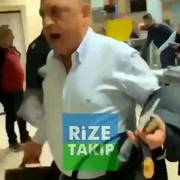 Rizespor Başkanı Hasan Kartal havalimanını birbirine kattı