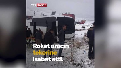 Gürbulak Gümrük Müdürlüğü aracına roketli saldırı