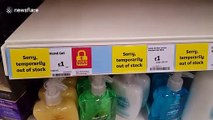 London supermarket runs out of hand sanitiser amid coronavirus fears