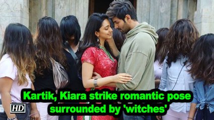 Kartik, Kiara strike romantic pose surrounded by 'witches'