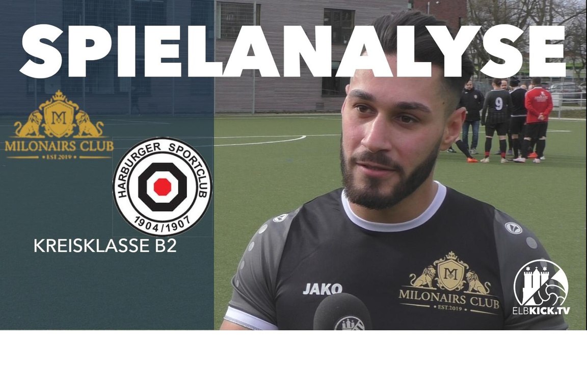 Spielanalyse | Milonairs Club - Harburger SC 2. (21. Spieltag, Kreisklasse B 2)