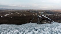 Buzla kaplanan Kars Barajı - KARS