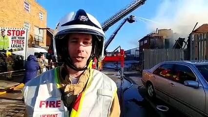 Lancashire Fire Rescue update from the scene in Cowley Road Blackpool