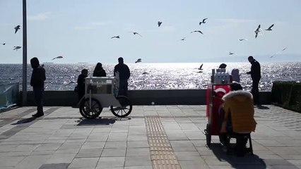 Marmara Denizi'nde lodos etkisini sürdürüyor