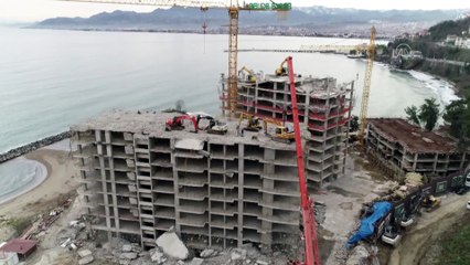 Üst ölçekli yapıların yıkımı sürüyor - ORDU