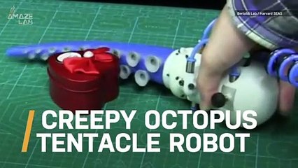 Tentacle Robot is First to Mimic Octopus's Suction and Arm Movement