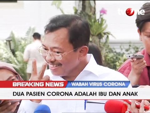Penjelasan Lengkap Menkes soal Dua WNI Positif Corona
