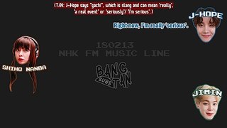 [ENG] 180213 NHK FM Music Line With BTS' J-Hope & Jimin