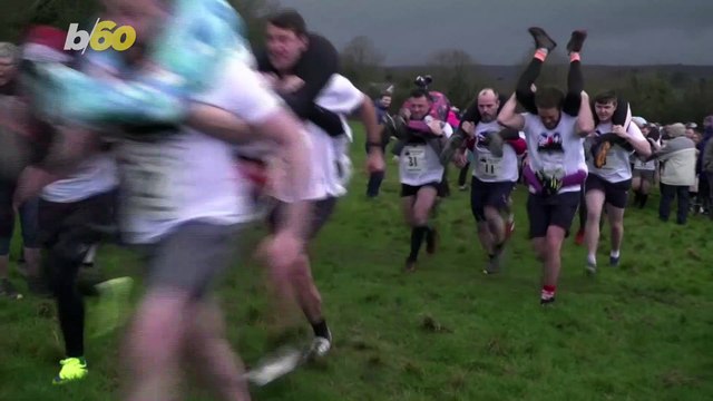 Husbands Carry Their Better Halves in 13th Annual Wife-Carrying Championships!