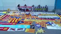 Una brigada antiseparatista retira propaganda independentista del pueblo natal de Puigdemont