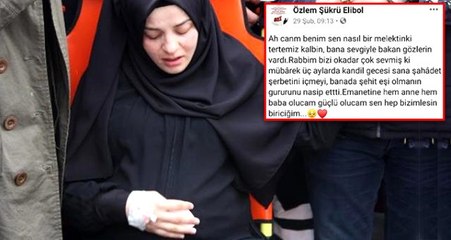 Şehidin hamile eşinden sosyal medyada duygulandıran mesaj: Sen hep bizimlesin biriciğim
