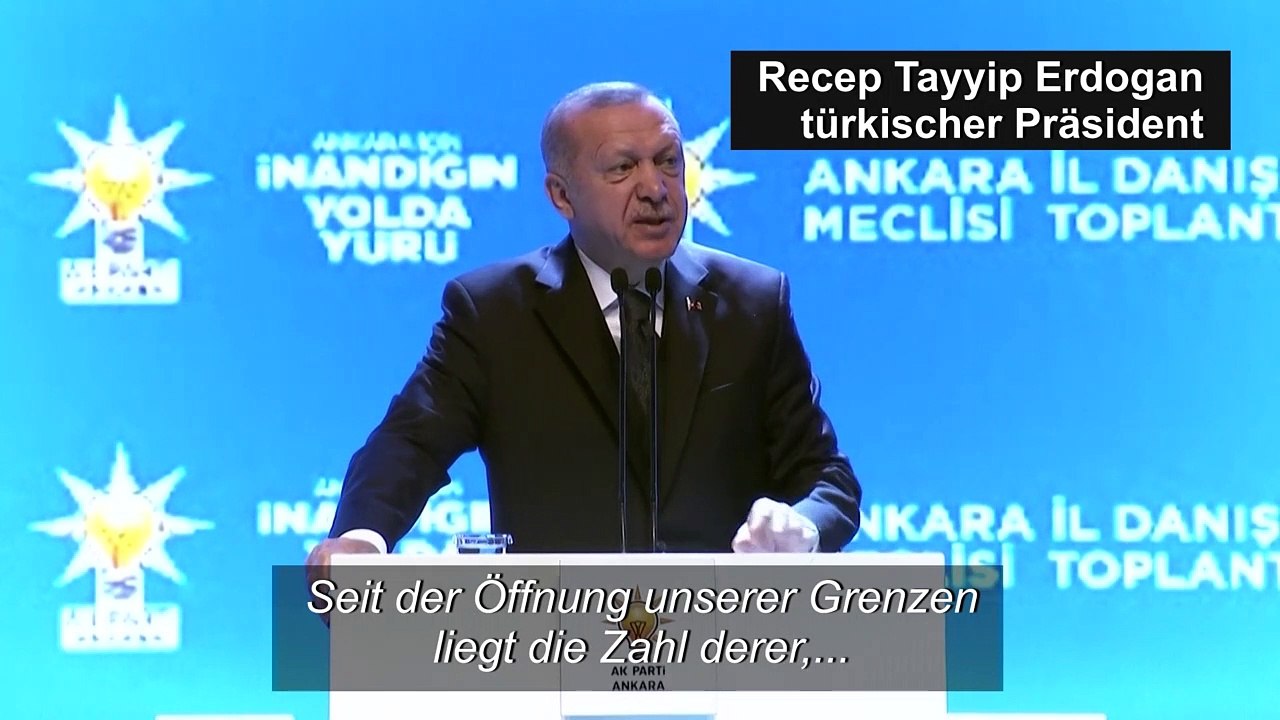 Erdogan droht EU mit 'Millionen' Flüchtlingen
