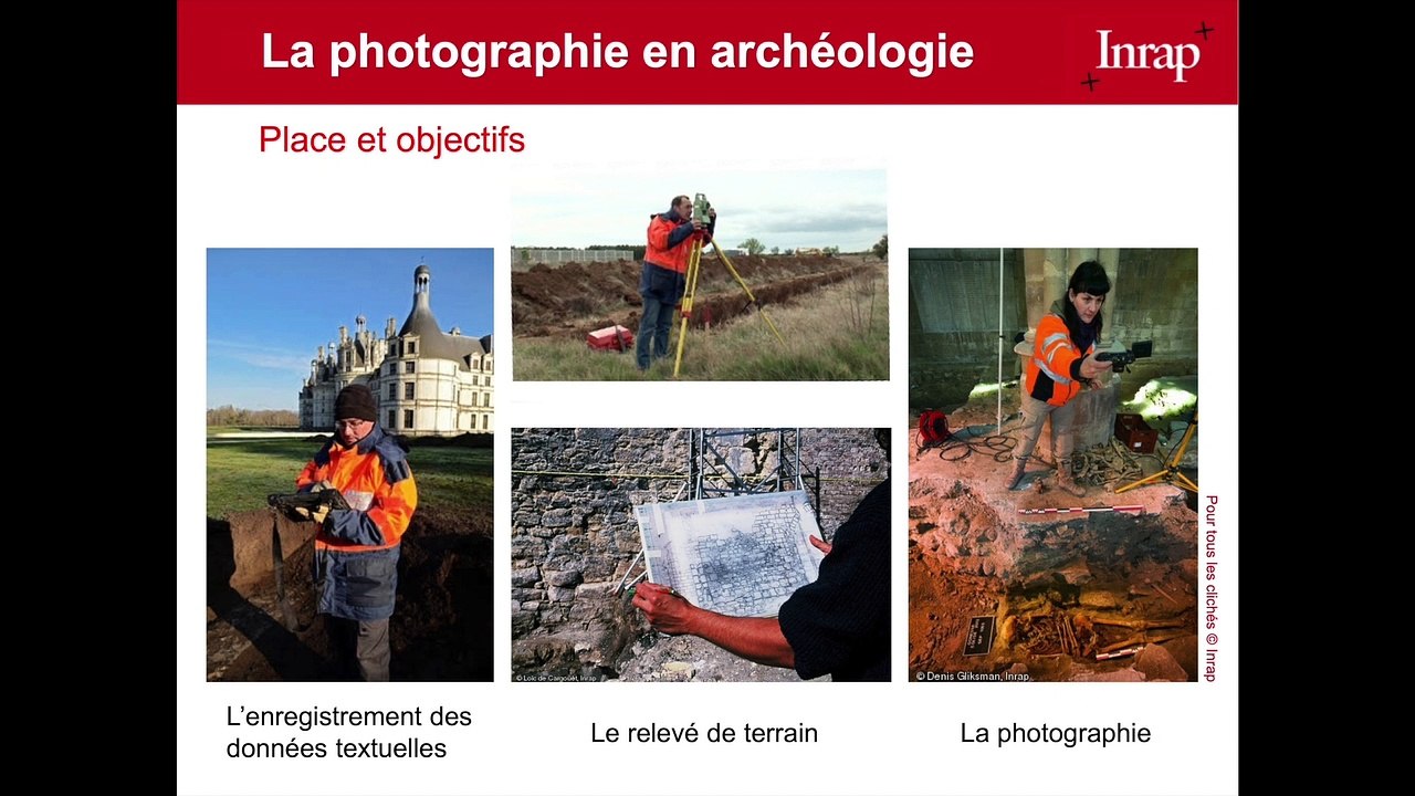 La photographie numérique en archéologie à travers l’expérience de l’INRAP.