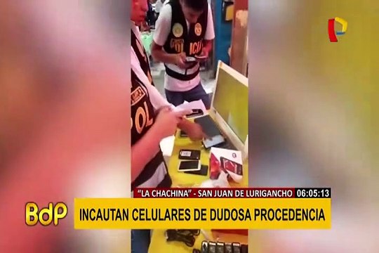 SJL: incautan celulares de dudosa procedencia en ‘La Cachina’