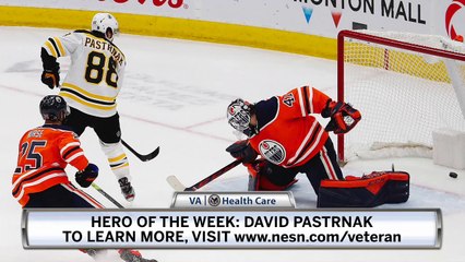 VA Hero Of The Week: David Pastrnak Named NHL's Third Star Of The Month