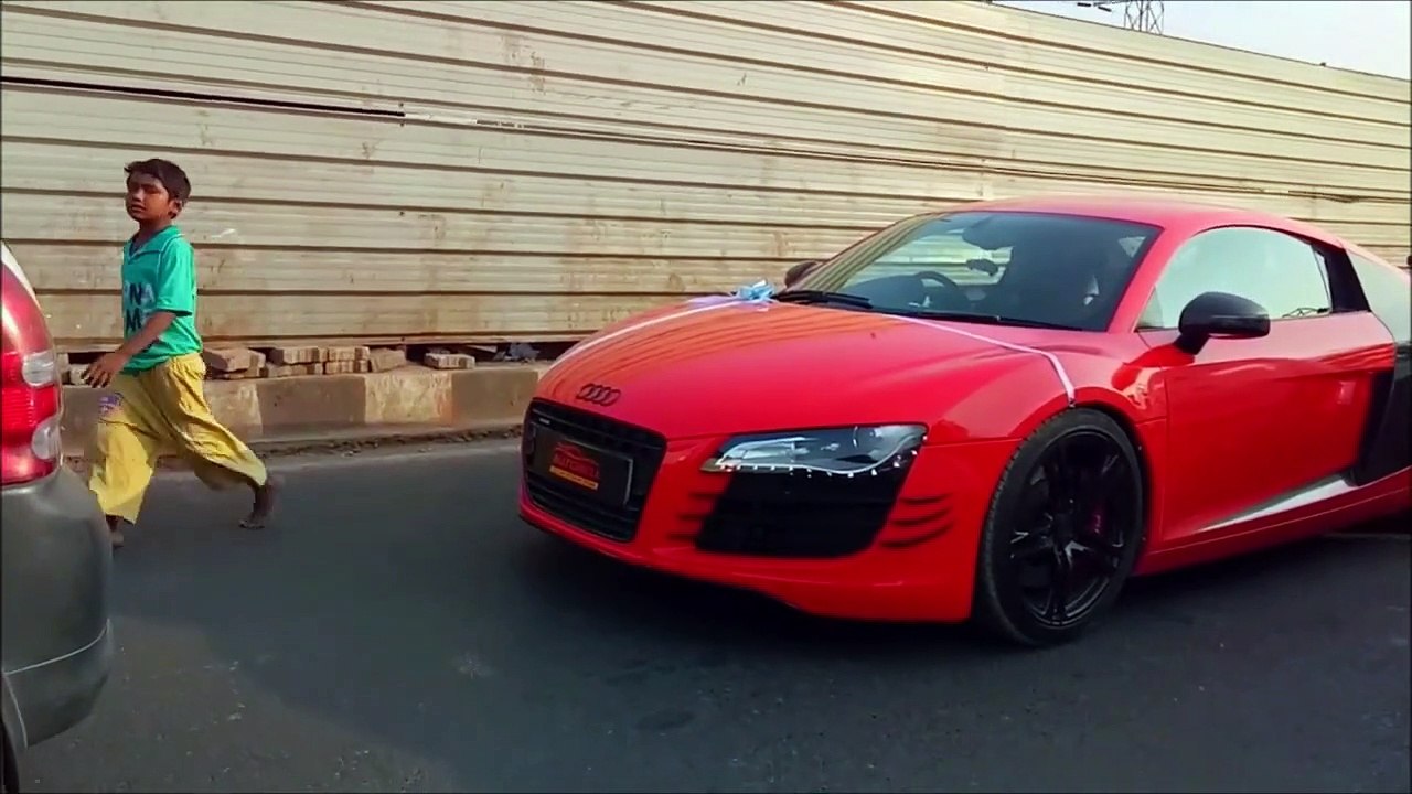 Audi R8 and Mustang GT