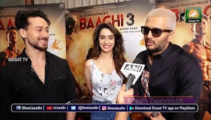 Shraddha, Riteish enthused for action-packed ‘Baaghi 3’