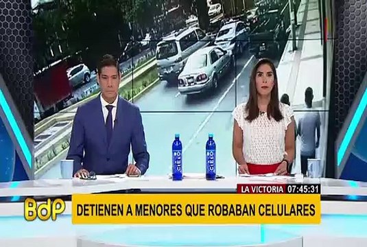 La Victoria: detienen a adolescentes que robaban celulares a pasajeros de autos