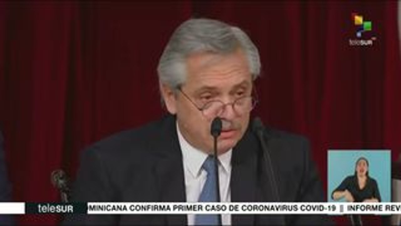 Pdte. argentino buscará aumentar la producción y reducir la pobreza