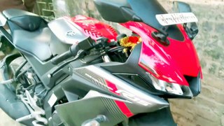Cinematic shot of Yamaha R1 version 3 // cinematic from Mobile Nokia 6.1 plus //India
