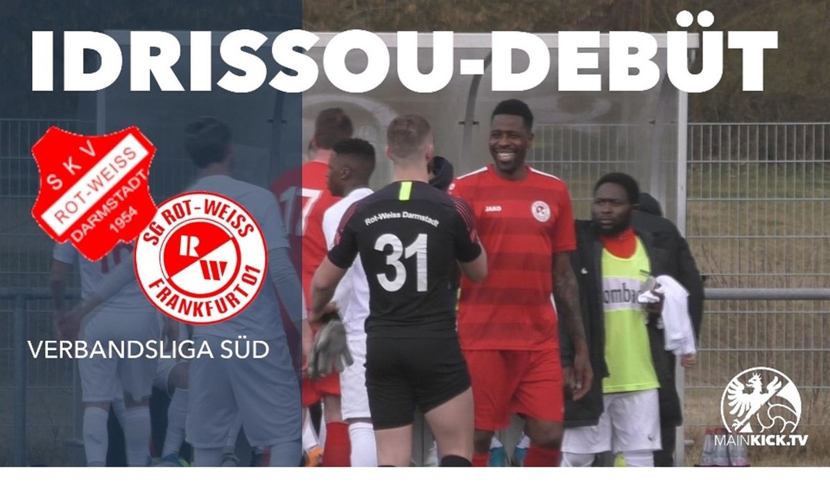 Mo Idrissou feiert Pflichtspiel-Debüt in Liga 6 | Rot-Weiß Darmstadt – Rot-Weiss Frankfurt (Verbandsliga)
