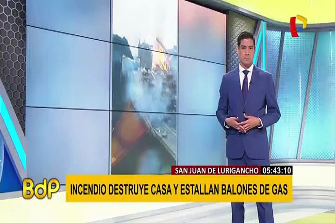 Incendio en SJL: explosión de balones de gas se habría producido por corto circuito