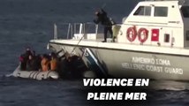 Ces gardes-côtes indignent en tentant de couler un bateau de migrants