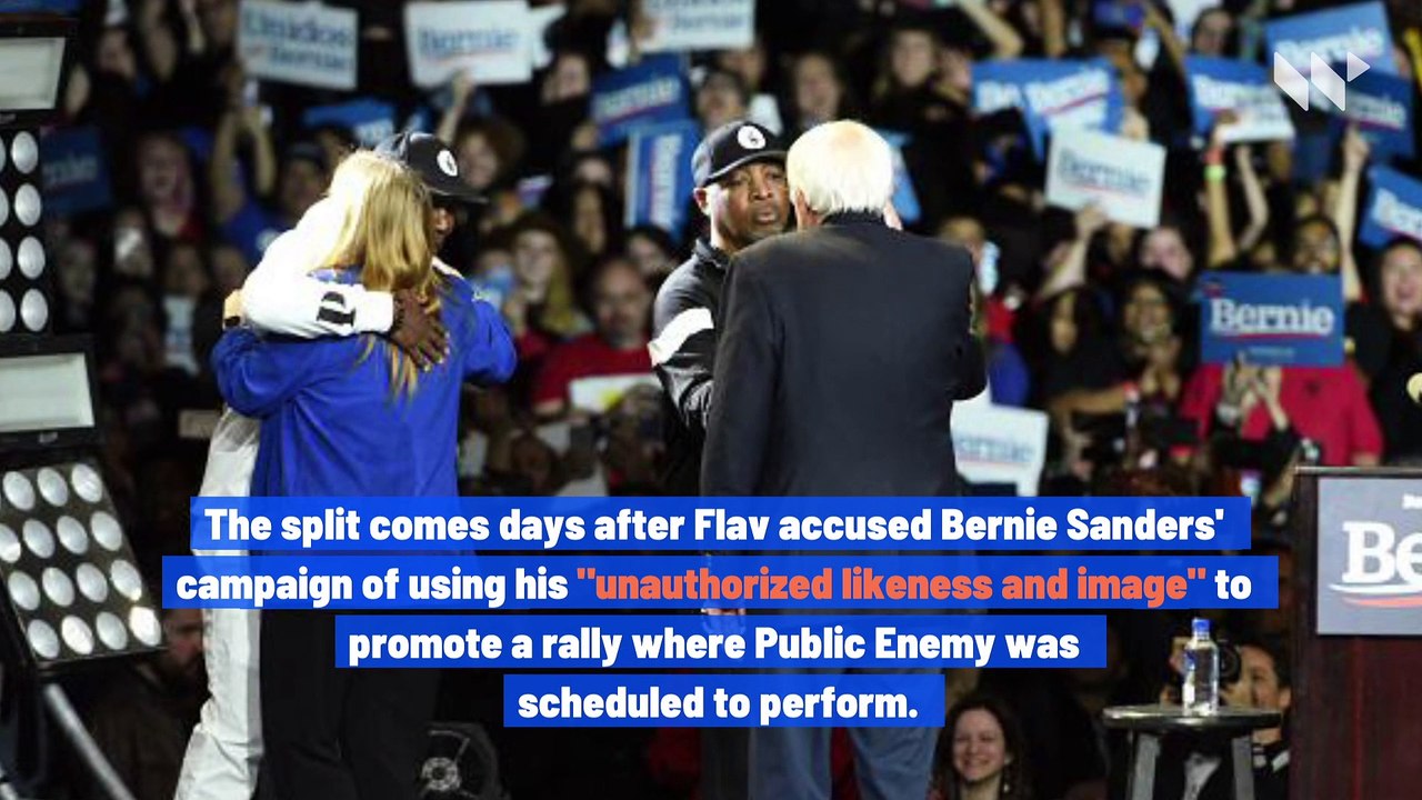 Public Enemy Fires Flavor Flav Following Dispute Over Bernie Sanders Performance