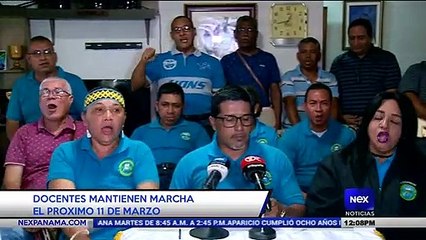 Video herunterladen: Docentes mantienen marcha el próximo 11 de marzo - Nex Noticias