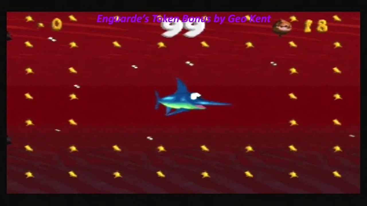 Donkey Kong Country-Enguarde's Token Bonus