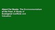 About For Books  The Environmentalism of the Poor: A Study of Ecological Conflicts and Valuation