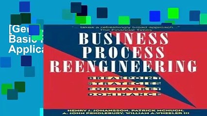 [Get] Business Process Reengineering: Basic Principles, Concepts, and Applications in Chemistry