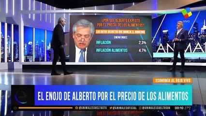 El enojo de Alberto por el precio de los alimentos