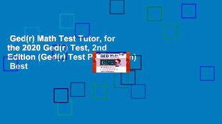 Ged(r) Math Test Tutor, for the 2020 Ged(r) Test, 2nd Edition (Ged(r) Test Preparation)  Best